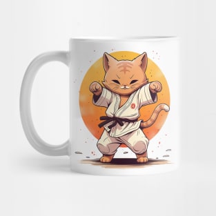 karate cat Mug